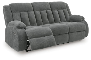 Observation REC PWR Sofa w/Drop Down Table Velvet