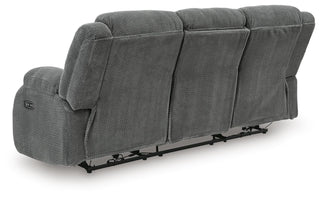 Observation REC PWR Sofa w/Drop Down Table Velvet