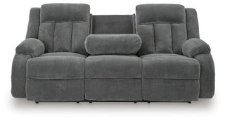 Observation REC PWR Sofa w/Drop Down Table Velvet