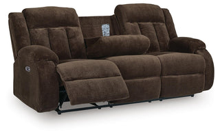 Observation REC PWR Sofa w/Drop Down Table Velvet
