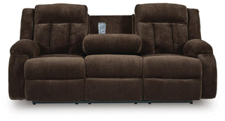 Observation REC PWR Sofa w/Drop Down Table Velvet