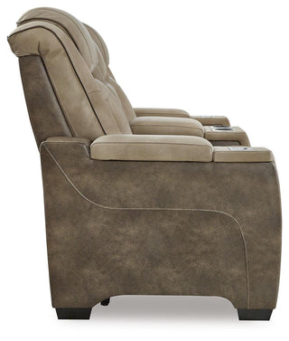 Next-Gen Durapella PWR REC Loveseat/CON/ADJ HDRST Faux Leather