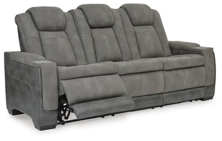 Next-Gen Durapella PWR REC Sofa with ADJ Headrest Faux Leather
