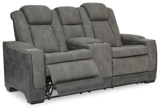 Next-Gen Durapella PWR REC Loveseat/CON/ADJ HDRST Faux Leather