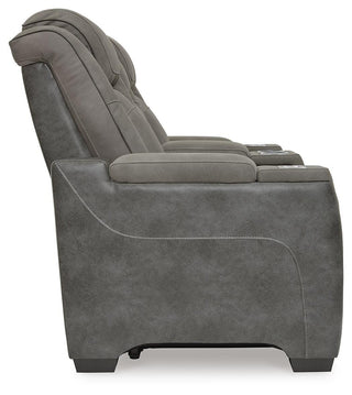 Next-Gen Durapella PWR REC Loveseat/CON/ADJ HDRST Faux Leather