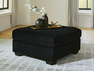 SimpleJoy Oversized Accent Ottoman Velvet Chenille