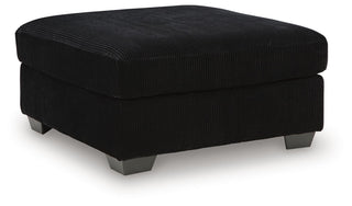 SimpleJoy Oversized Accent Ottoman Velvet Chenille