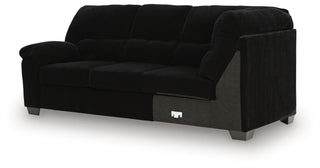 SimpleJoy LAF Sofa w/Corner Wedge Velvet Chenille