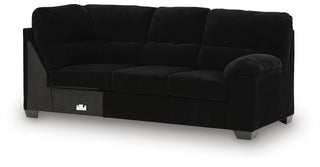 SimpleJoy RAF Sofa w/Corner Wedge Velvet Chenille