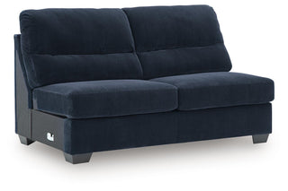 SimpleJoy Armless Loveseat Velvet Chenille