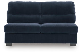 SimpleJoy Armless Loveseat Velvet Chenille