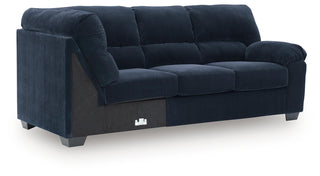 SimpleJoy RAF Sofa w/Corner Wedge Velvet Chenille