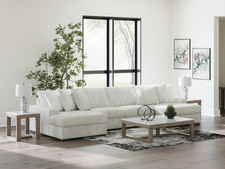 Stupendous 4-Piece Sectional with Double Chaise Velvet