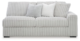 Stupendous 4-Piece Sectional, Oversized Chaise and Ottoman