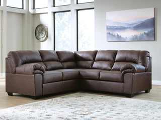 WillowBend 2-Piece Sectional Faux Leather