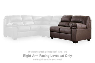 WillowBend RAF Loveseat Faux Leather