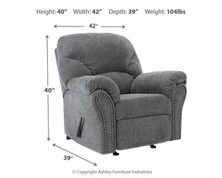 Allmaxx Rocker Recliner Chenille