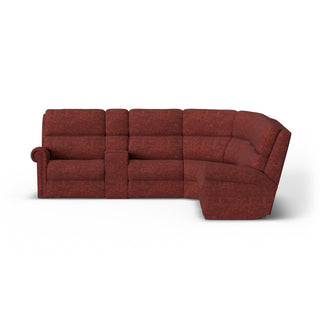 Bernard Fabric Power Reclining Sectional w/ Power Headrest & Lumbar