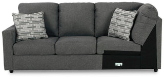 Edenfield LAF Sofa w/Corner Wedge Chenille