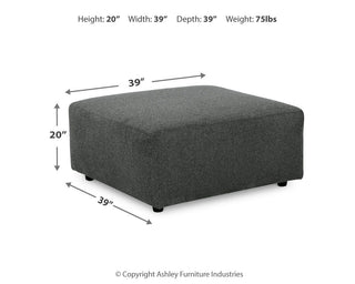 Edenfield Oversized Accent Ottoman Chenille