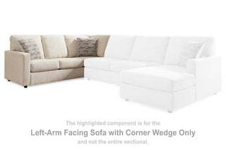 Edenfield LAF Sofa w/Corner Wedge Chenille