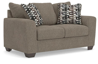 Triston-Peaks Loveseat Chenille