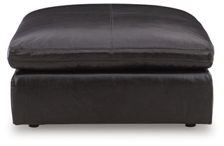 Emilia Oversized Accent Ottoman Leather