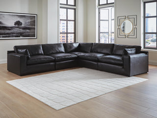 Emilia 5-Piece Sectional Leather
