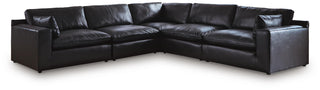 Emilia 5-Piece Sectional Leather