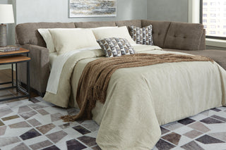Mahoney 2-Piece Sleeper Sectional with Chaise Chenille