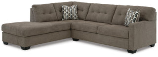Mahoney 2-Piece Sleeper Sectional with Chaise Chenille