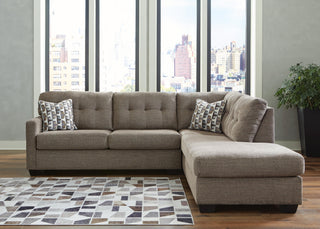 Mahoney 2-Piece Sleeper Sectional with Chaise Chenille