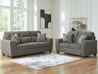 Olten Sofa and Loveseat - Graphite