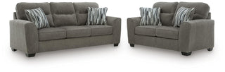 Olten Sofa and Loveseat - Graphite