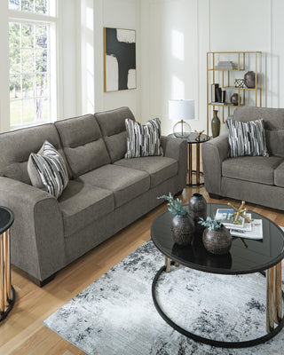 Olten Sofa and Loveseat - Graphite