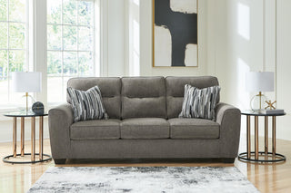 Olten Sofa and Loveseat - Graphite