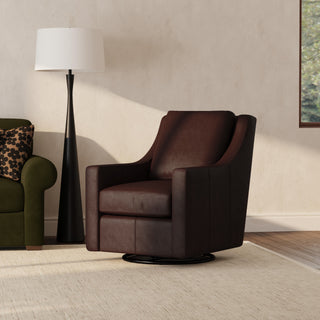 Murph Leather Swivel Chair