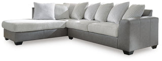 Clairette Court 2-Piece Sectional with Chaise Chenille