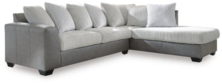 Clairette Court 2-Piece Sectional with Chaise Chenille