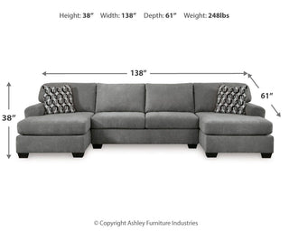 Birkdale Court 3-Piece Sectional Chenille