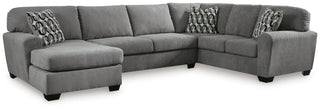 Birkdale Court 3-Piece Sectional with Chaise Chenille