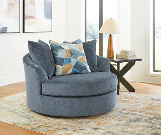 Maxon Place Oversized Swivel Accent Chair Chenille