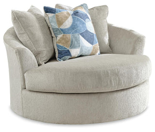 Maxon Place Oversized Swivel Accent Chair Chenille