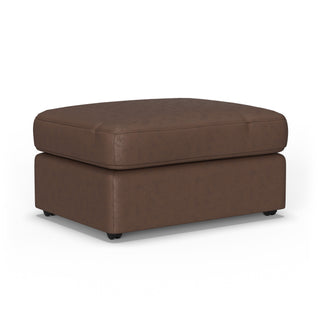 Vail Leather Ottoman