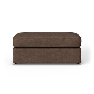 Vail Leather Cocktail Ottoman