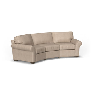 Vail Leather Conversation Sofa