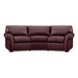 Vail Leather Conversation Sofa