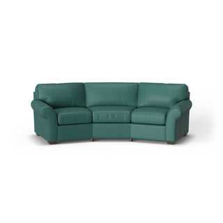 Vail Leather Conversation Sofa
