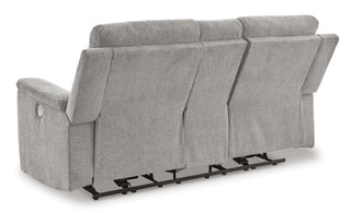 Barnsana DBL REC PWR Loveseat w/Console Chenille