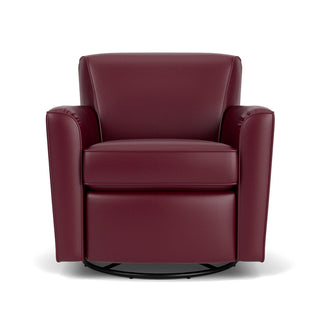 Kingman Leather Swivel Glider